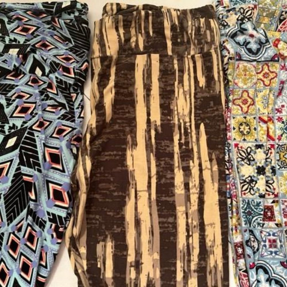 LuluRoe Leggings Lot of 3 Tall and Curvy